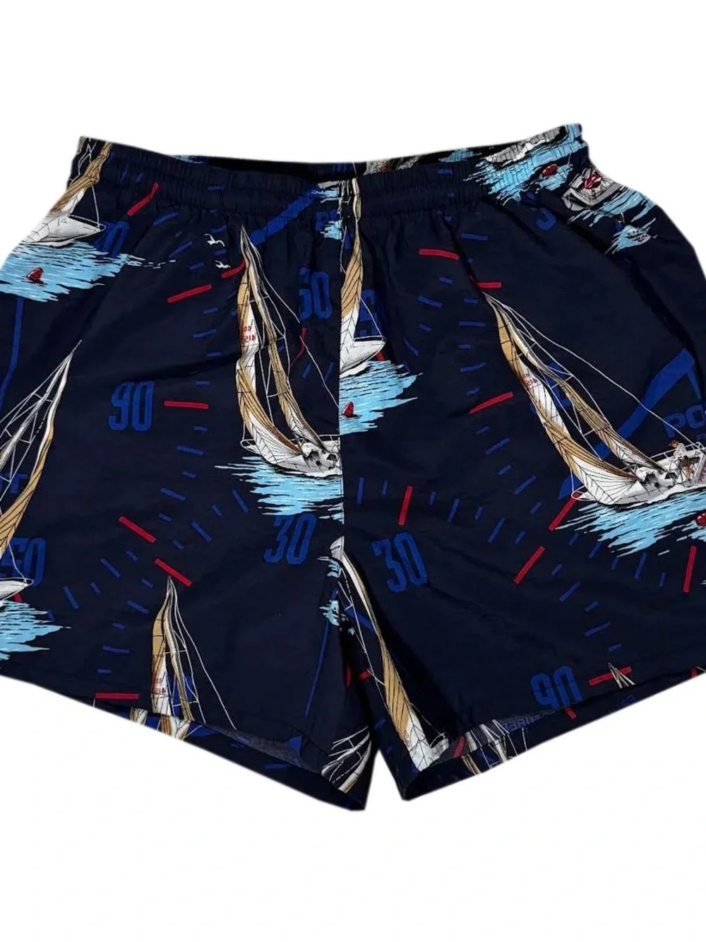 Vintage Polo Sport Ralph Lauren Sailing Swim Trunks (Size S)